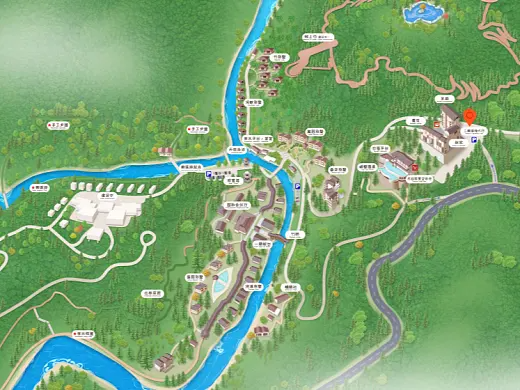 夹江结合景区手绘地图智慧导览和720全景技术，可以让景区更加“动”起来，为游客提供更加身临其境的导览体验。